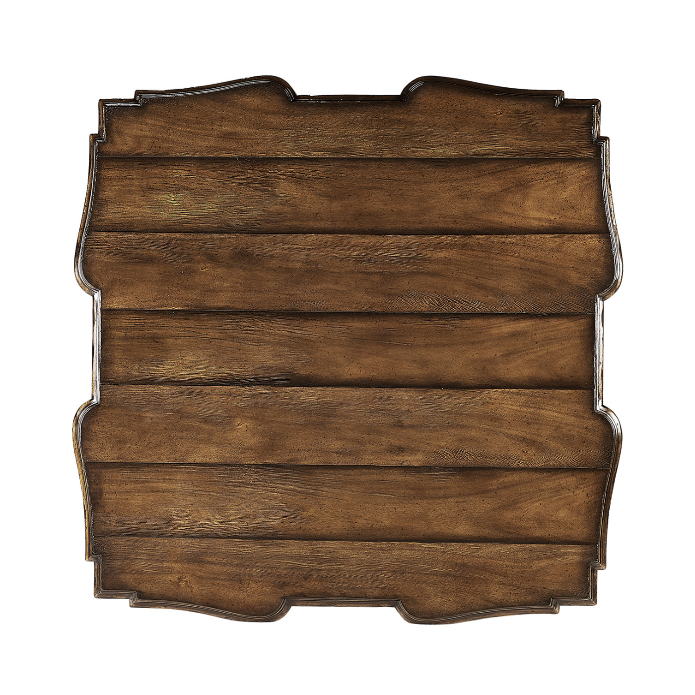 Square Rustic Walnut Coffee Table