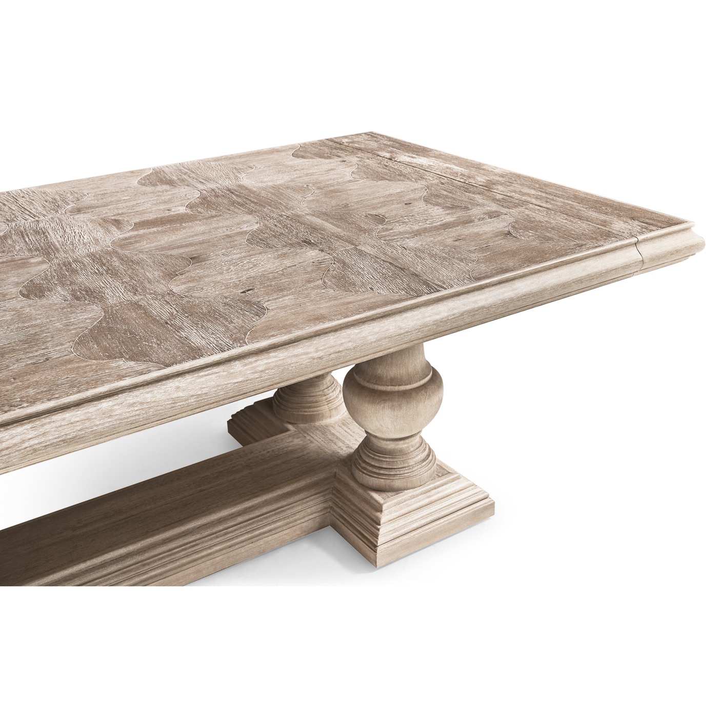 Limed Acacia Extending Dining Table 110