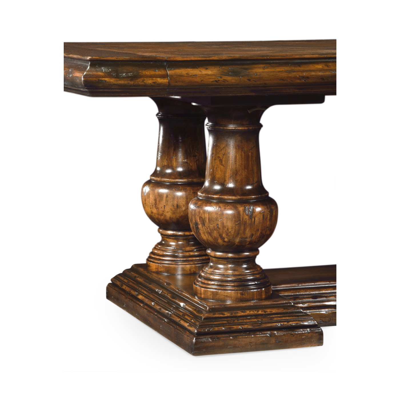 Rustic Walnut Extending Dining Table 110