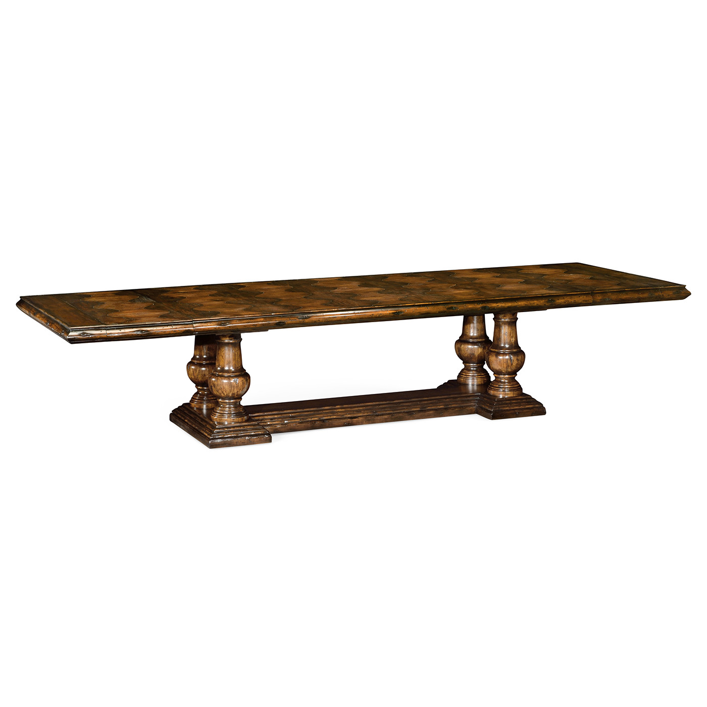 Rustic Walnut Extending Dining Table 110