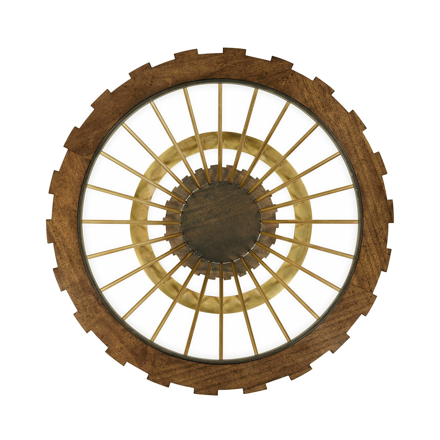 Camden Round Brass Side Table