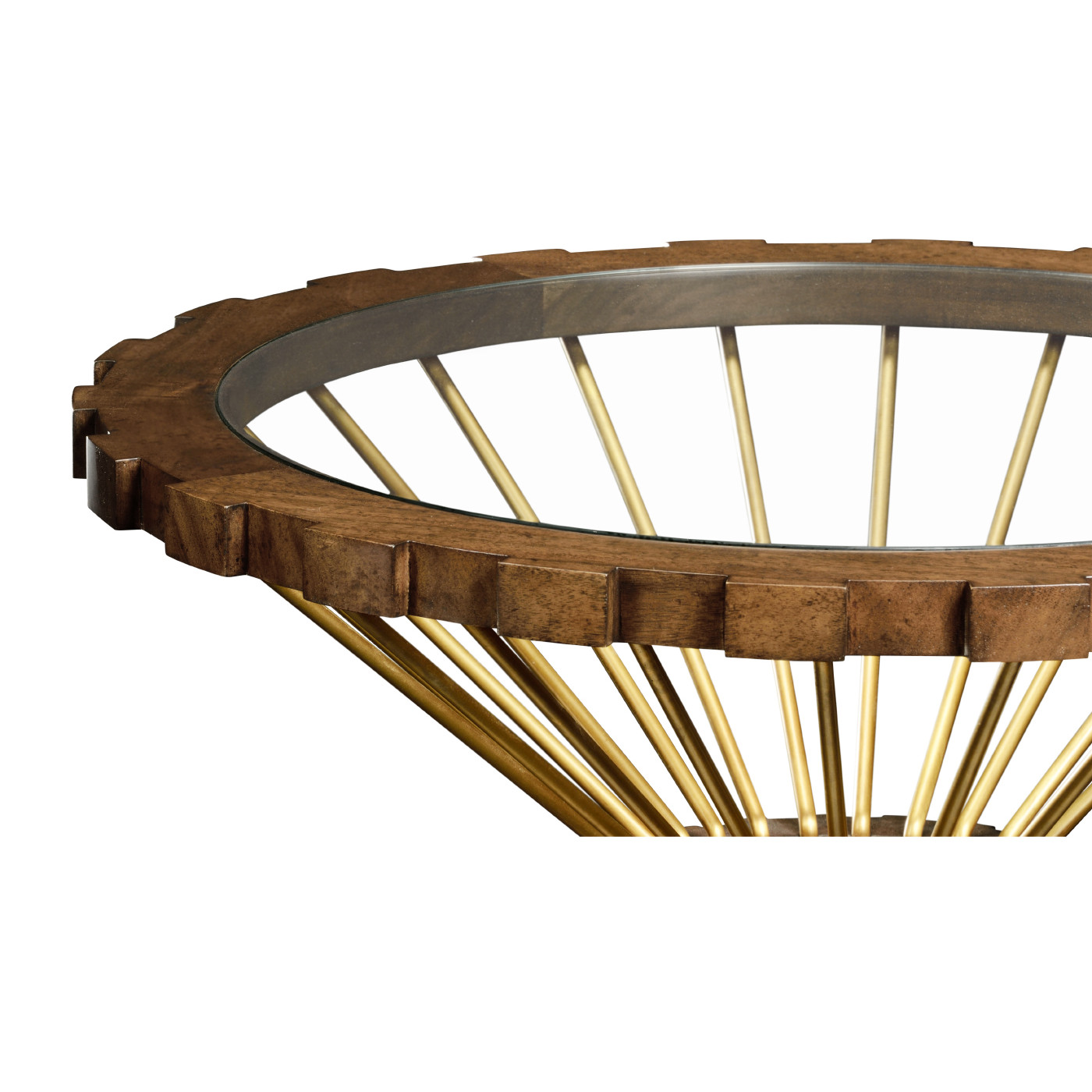 Camden Round Brass Side Table