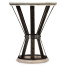 Wrought Iron Round Table with Light Marble Top