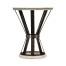 Wrought Iron Round Table with Light Marble Top