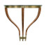 Hyedua wood demilune wall bracket console