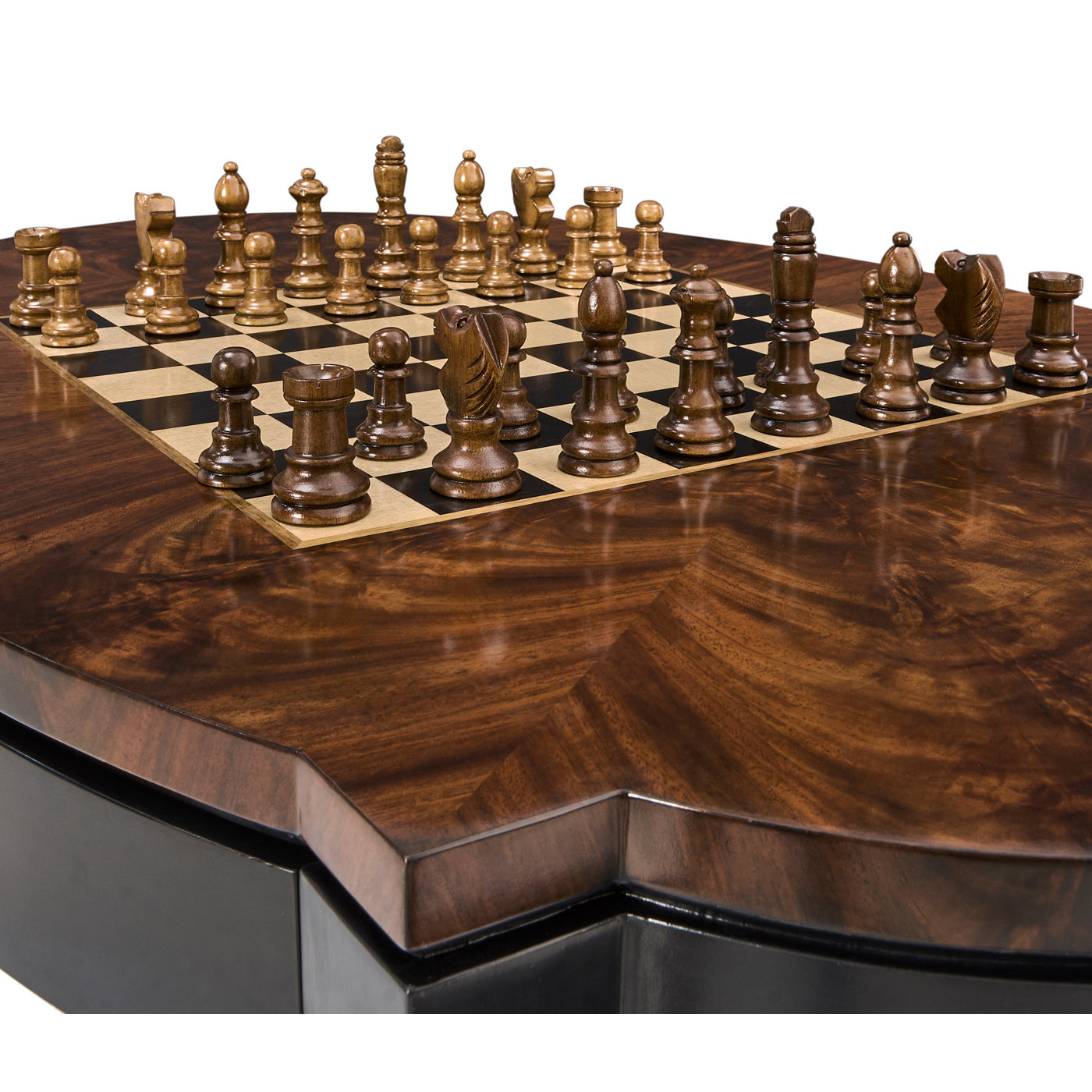 Black Barleytwist Game Table