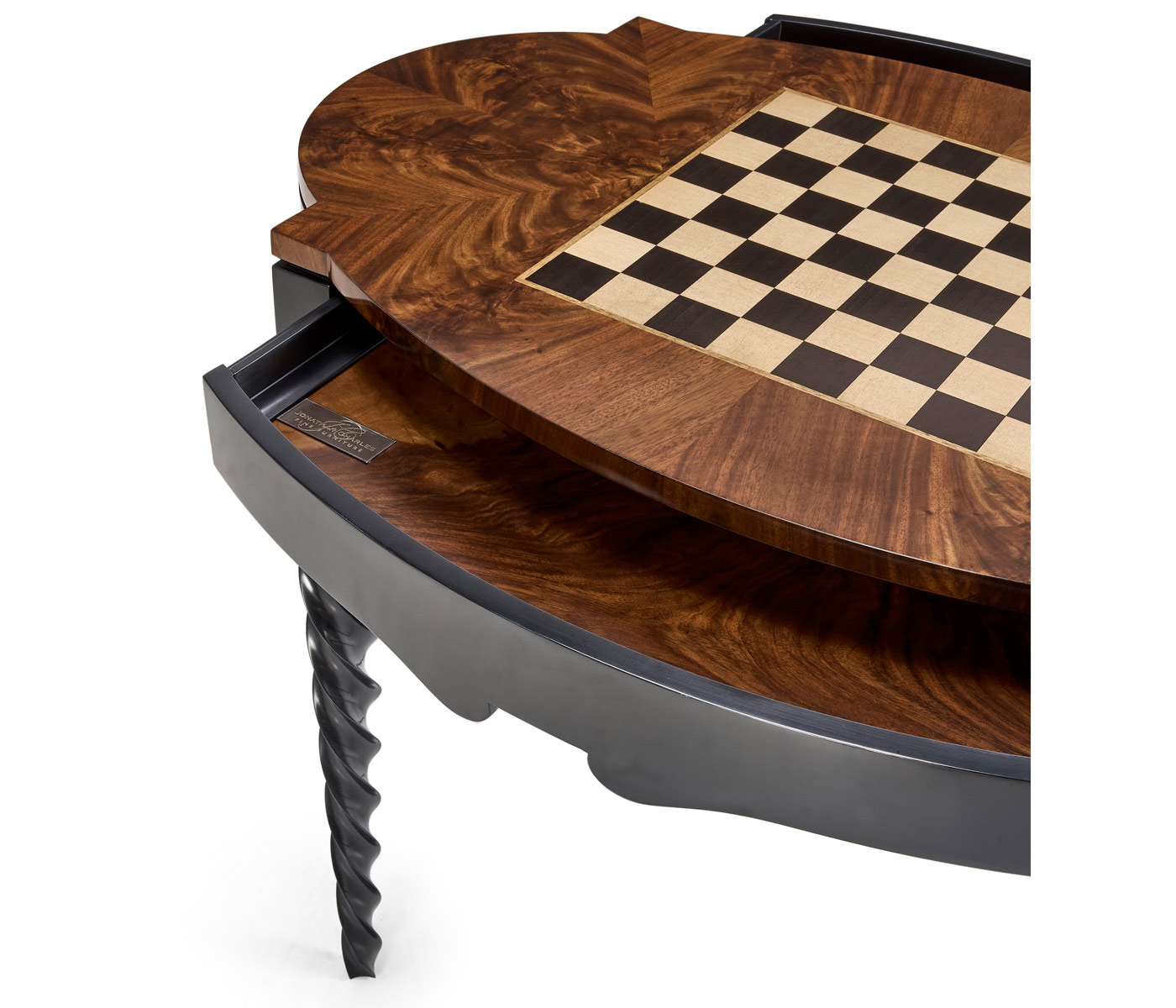 Black Barleytwist Game Table