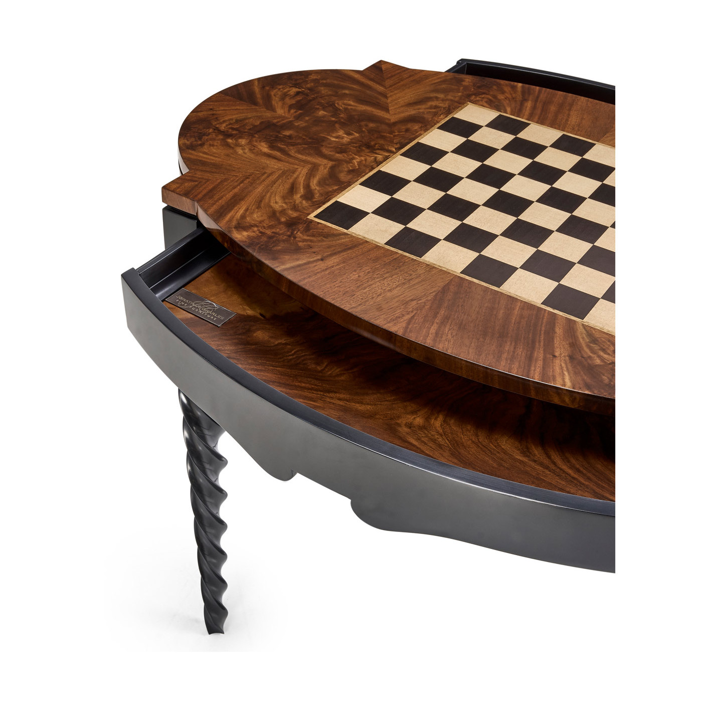 Black Barleytwist Game Table