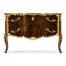 Mahogany chest of drawer with gilded