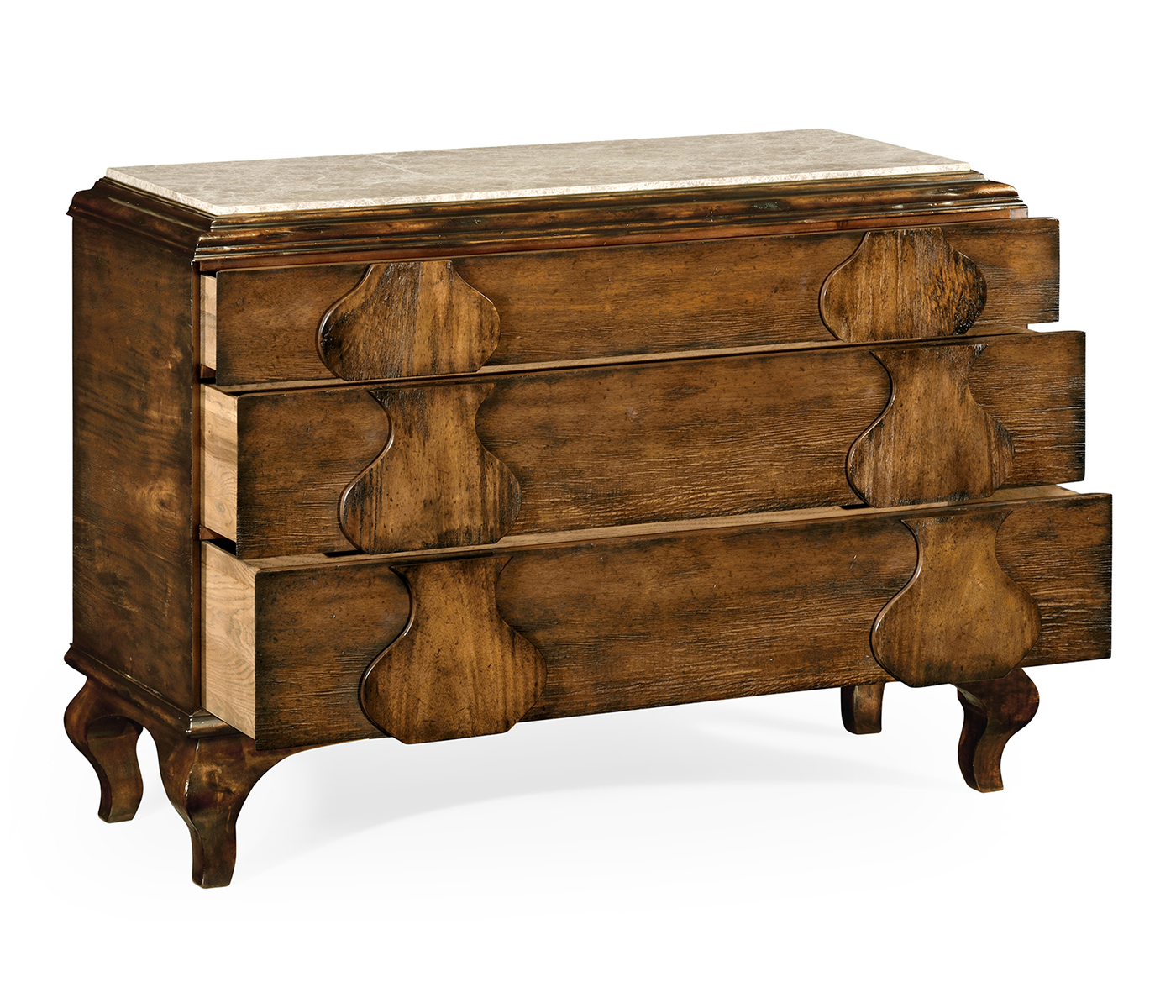Rustic Walnut Chest of Drawers