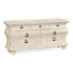 Large Rectangular Limed Acacia Chest of Drawers
