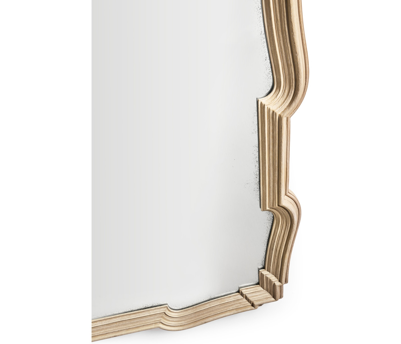 Limed Acacia Antique Mirror