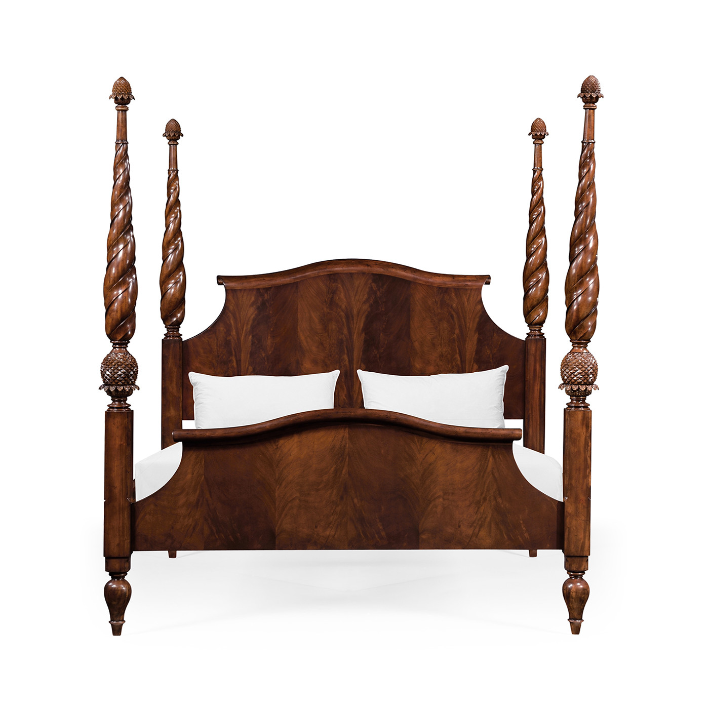Four Poster Mahogany Cali King Bed