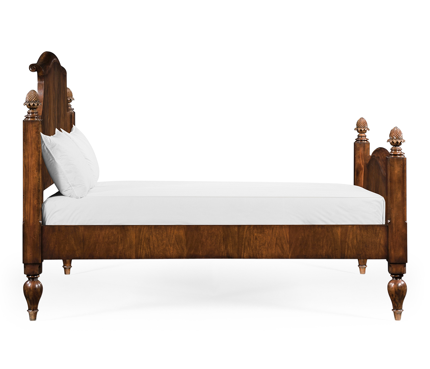 Four Poster Mahogany UK Queen Bed