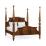 Four Poster Mahogany US Queen Bed