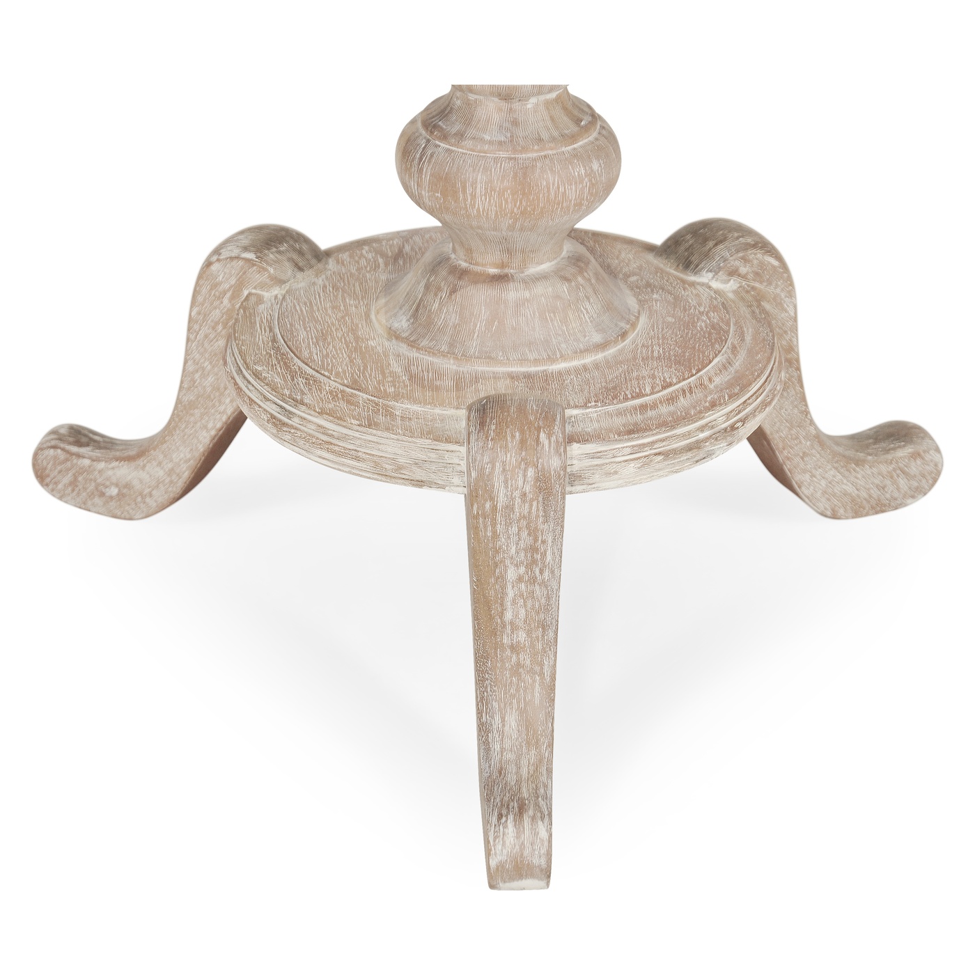 Round Limed Acacia Lamp Table