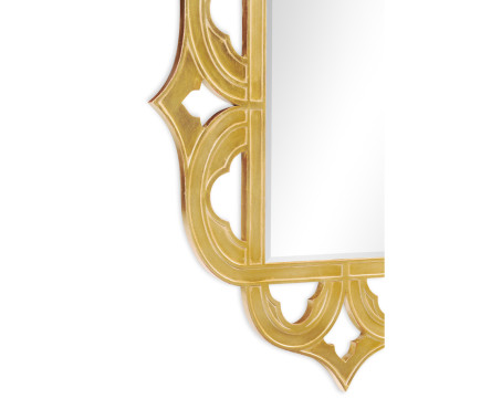 Gilded antique gold-leaf mirror