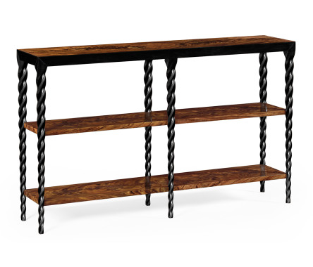 Black Barleytwist Bookcase