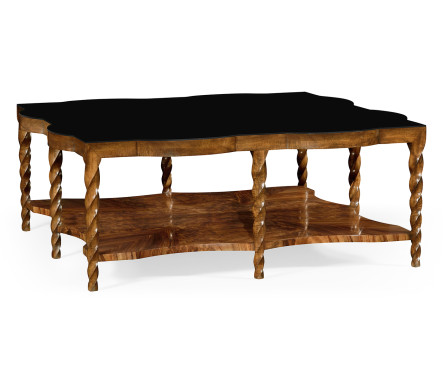 Walnut Barleytwist Square Coffee Table