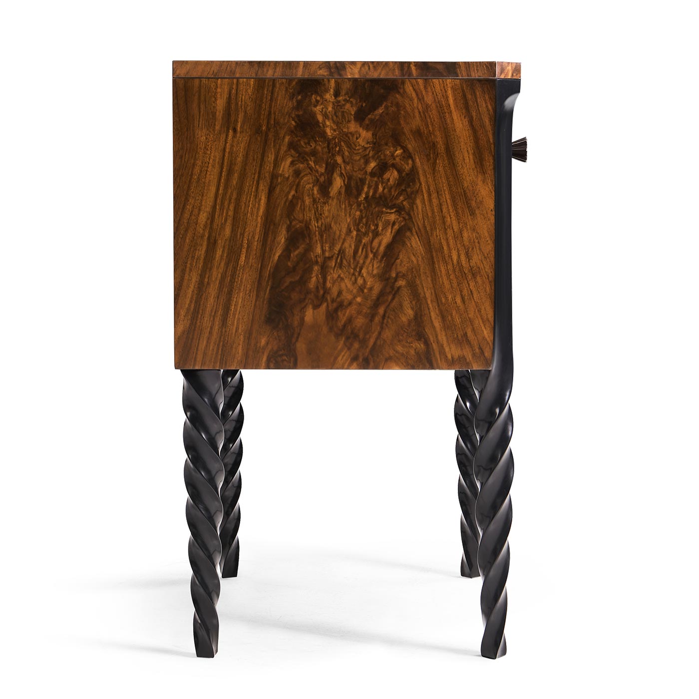 Black Barleytwist Bedside Chest