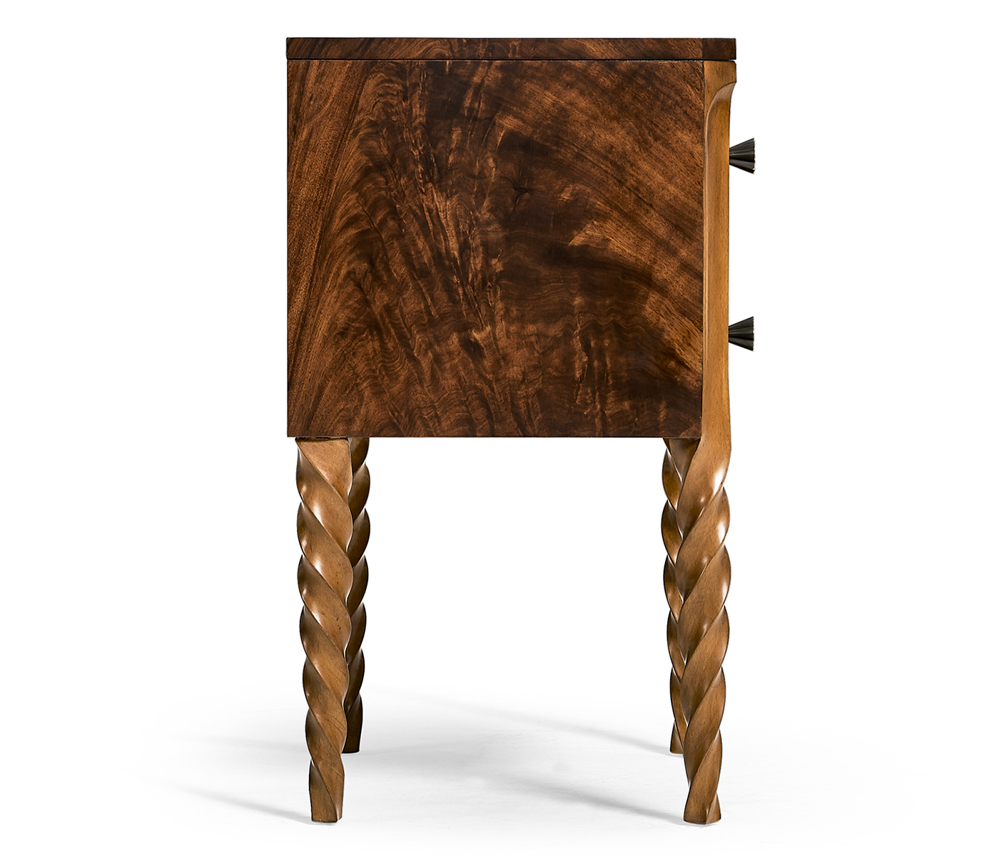 Walnut Barleytwist Bedside Chest