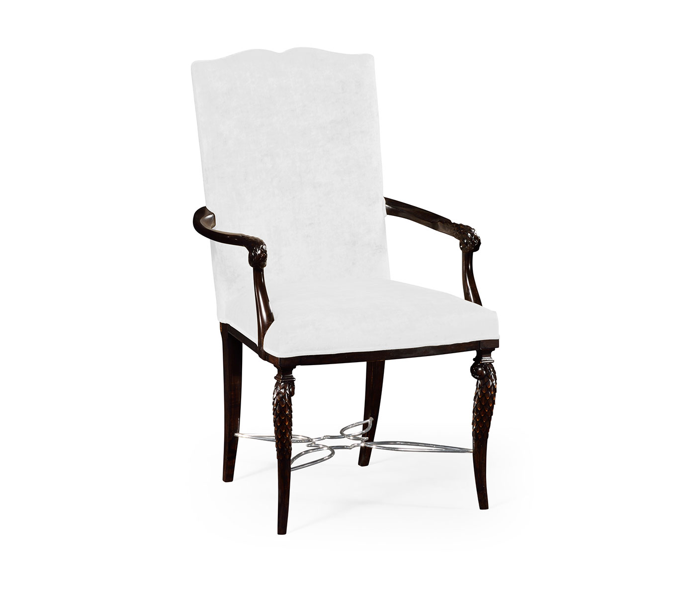 Icarus Dining Arm Chair, Upholstered in COM Icarus Dining Arm Chair, Upholstered in COM