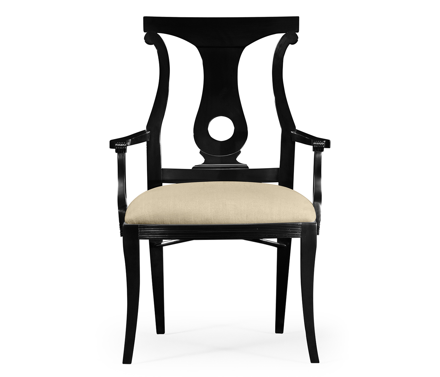 Black Lock Dining Arm Chair
