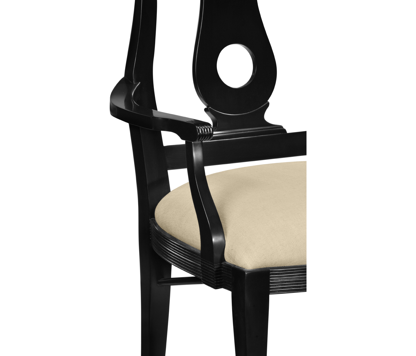Black Lock Dining Arm Chair