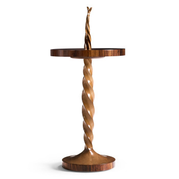 Walnut Barleytwist Drinks Table