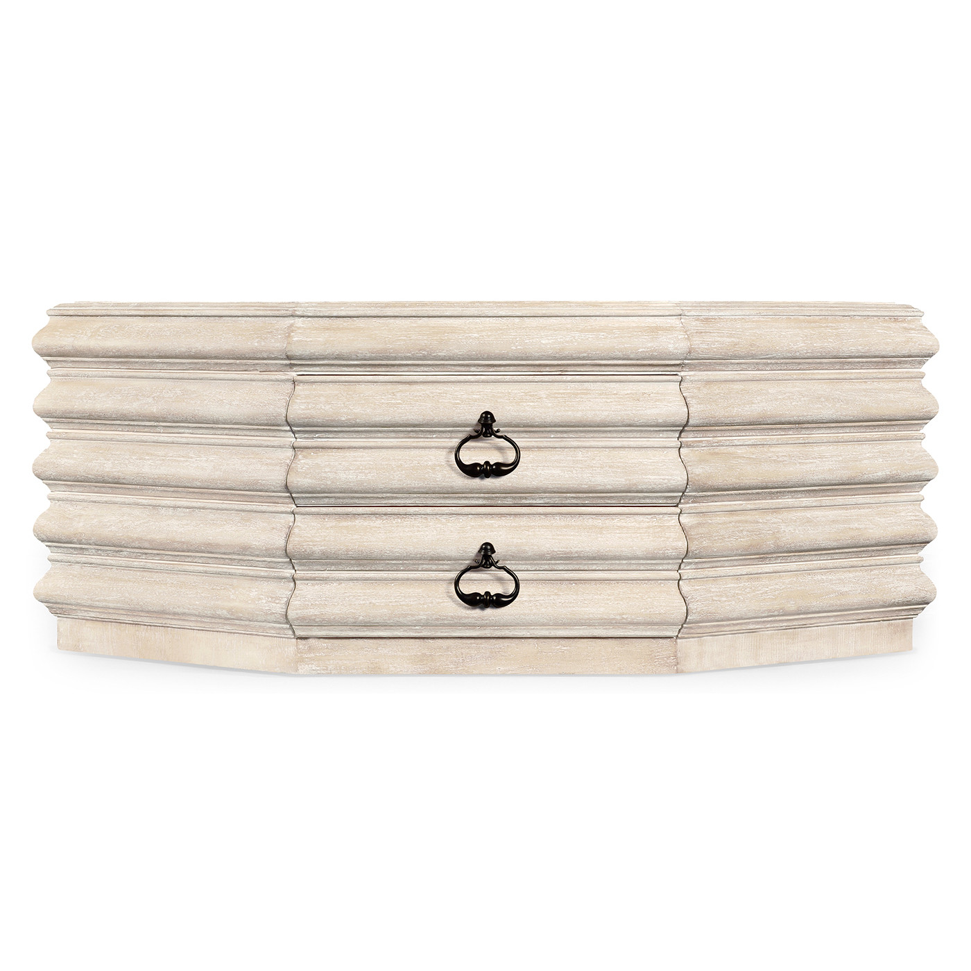 Octagon limed acacia coffee table