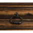 Octagon rustic walnut coffee table
