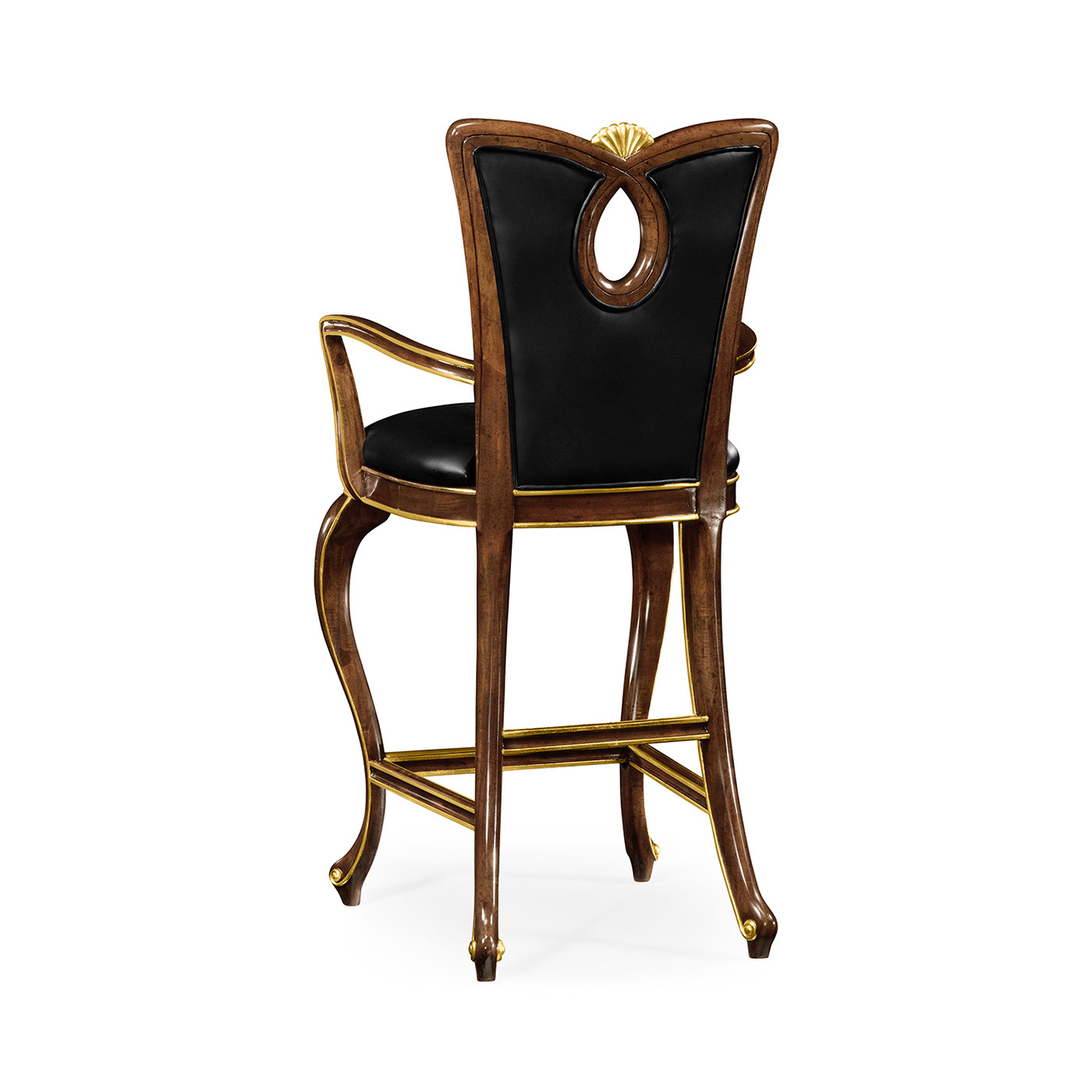 Mahogany Brown Barstool (Arm)