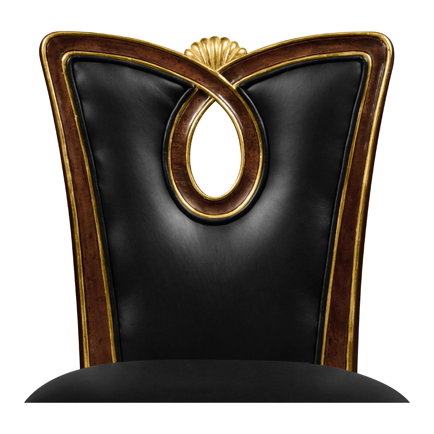 Mahogany brown barstool (Side)