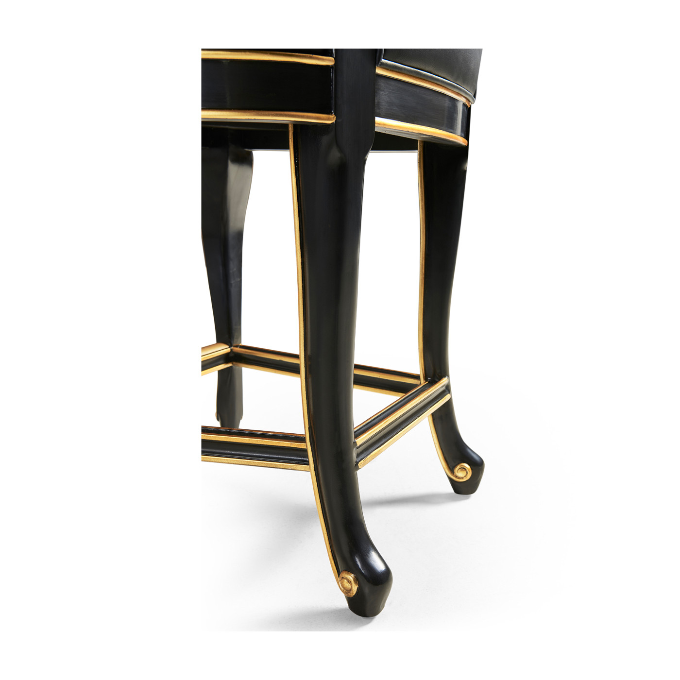 Black Painted Counter Stool (Arm)