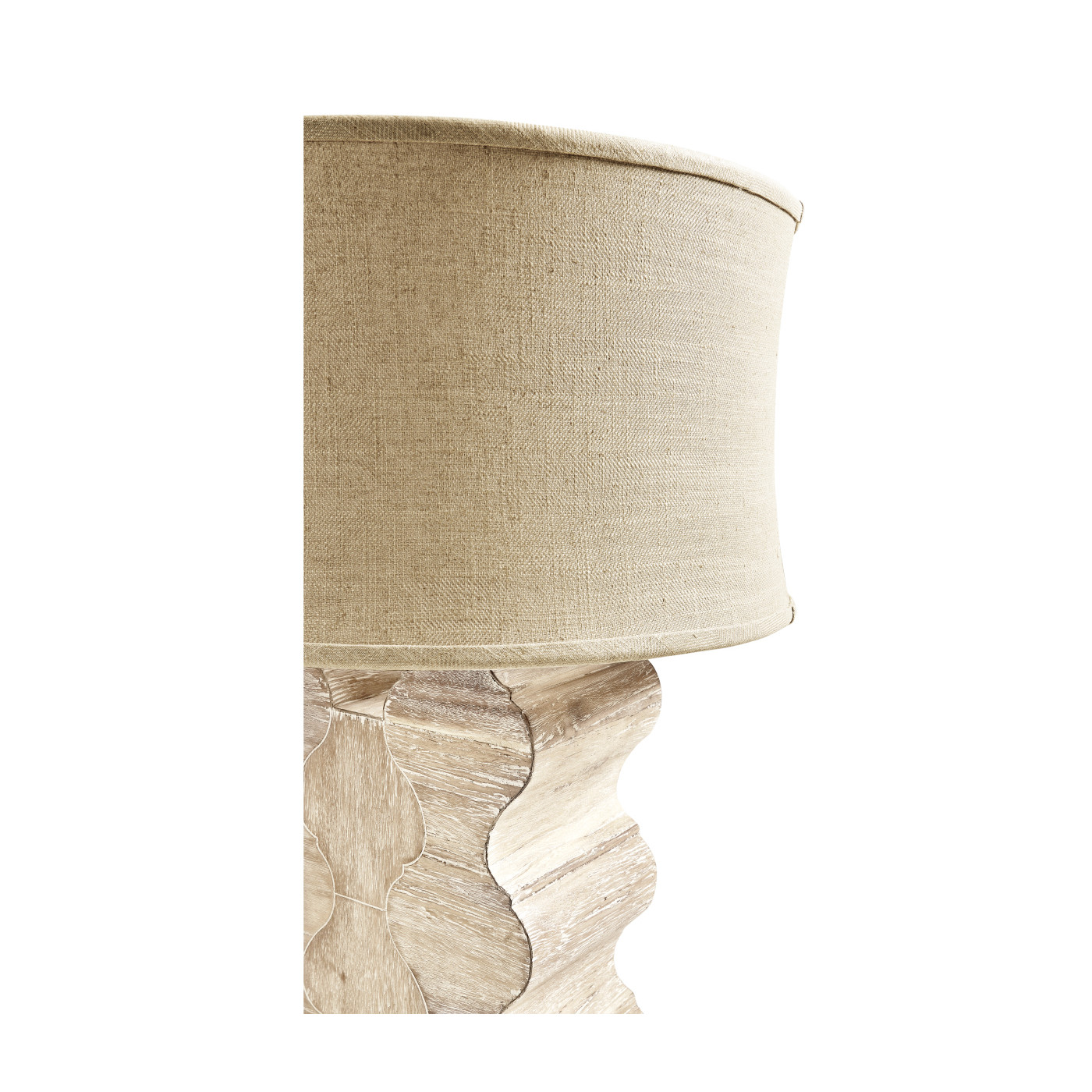 Limed Acacia Table Lamp