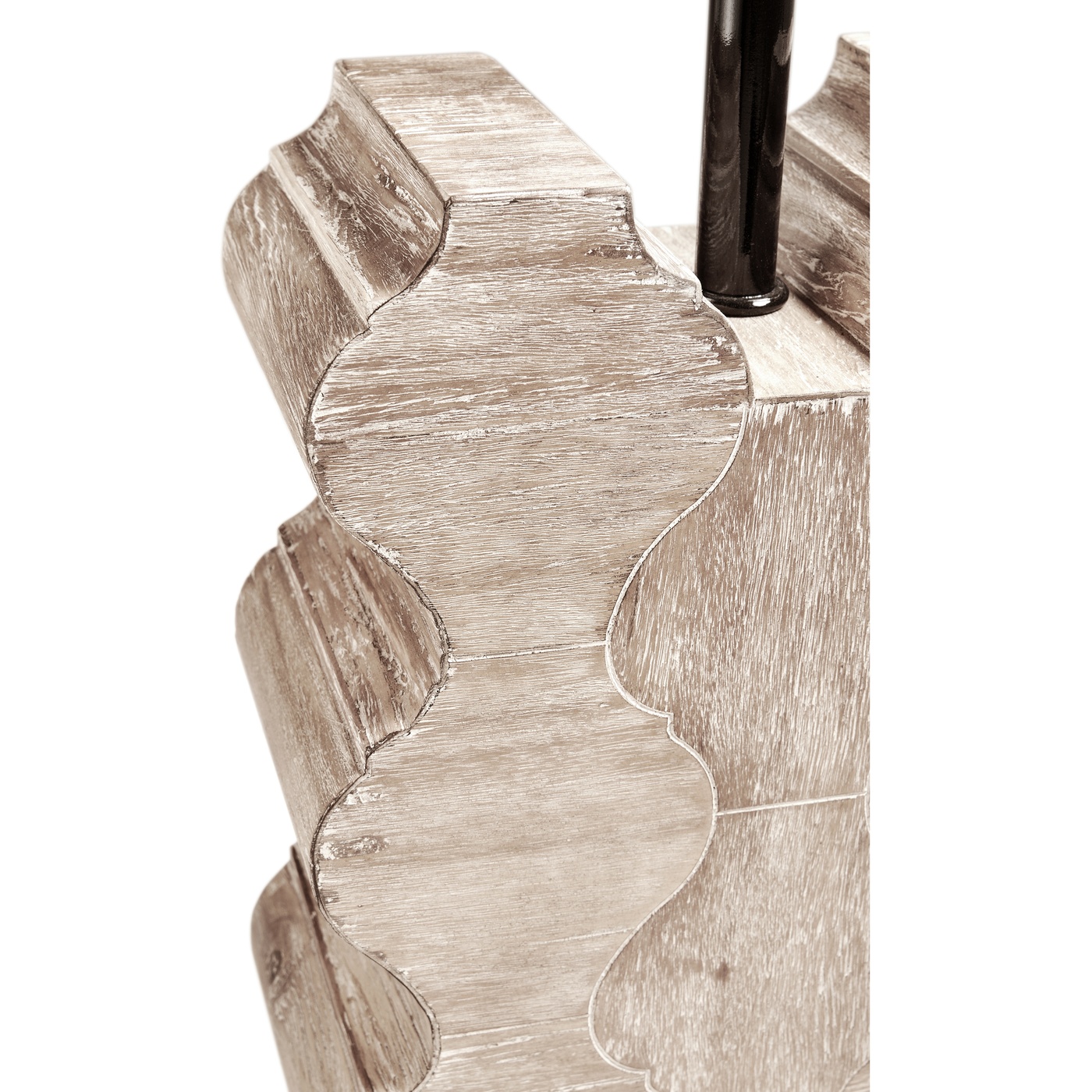 Limed Acacia Table Lamp