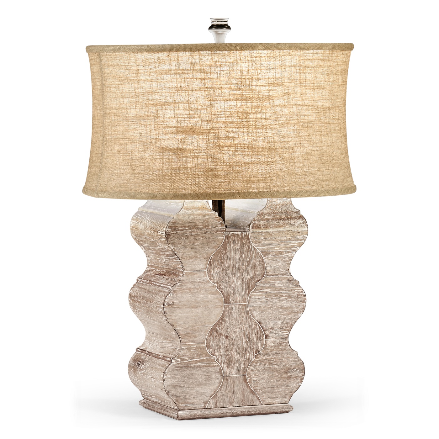 Limed Acacia Table Lamp