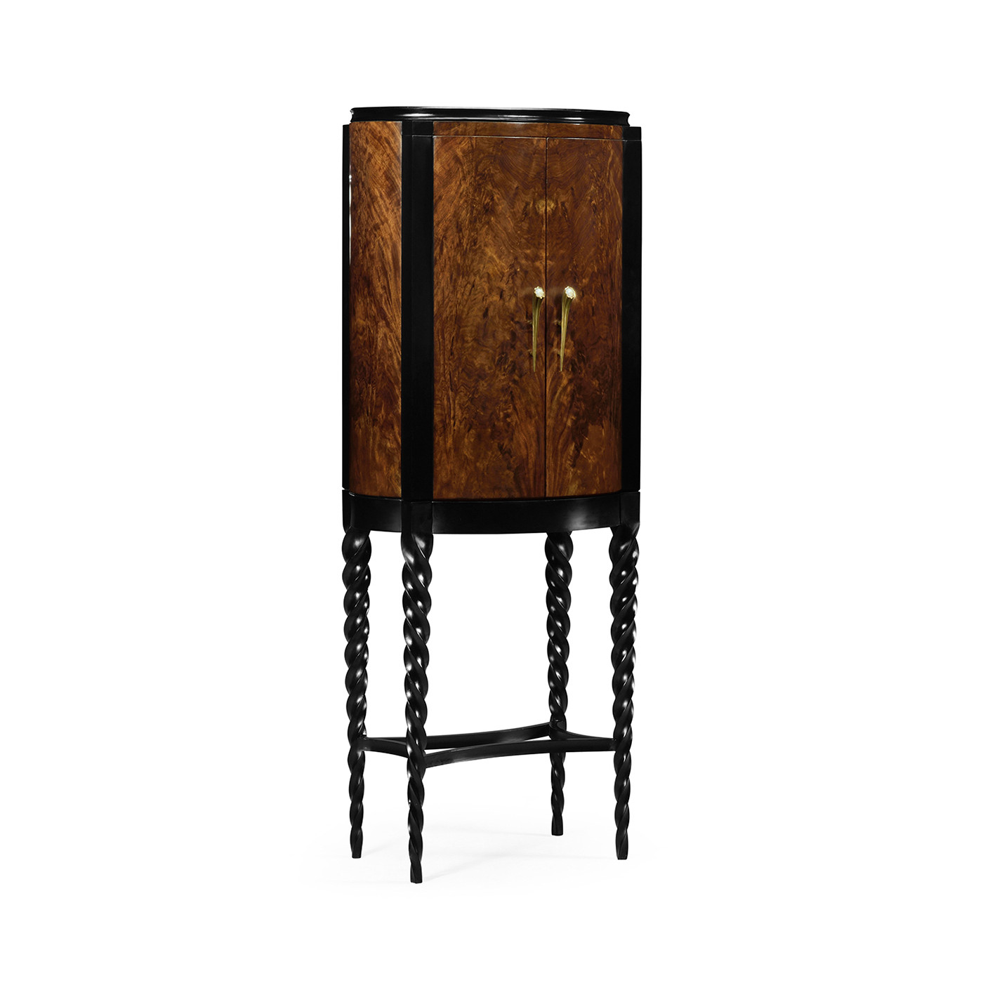 Black Barleytwist Drinks Cabinet