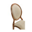 Stacking Spoon Back Walnut Dining Side Chair, Upholstered in Mazo