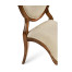 Stacking Spoon Back Walnut Dining Side Chair, Upholstered in Mazo