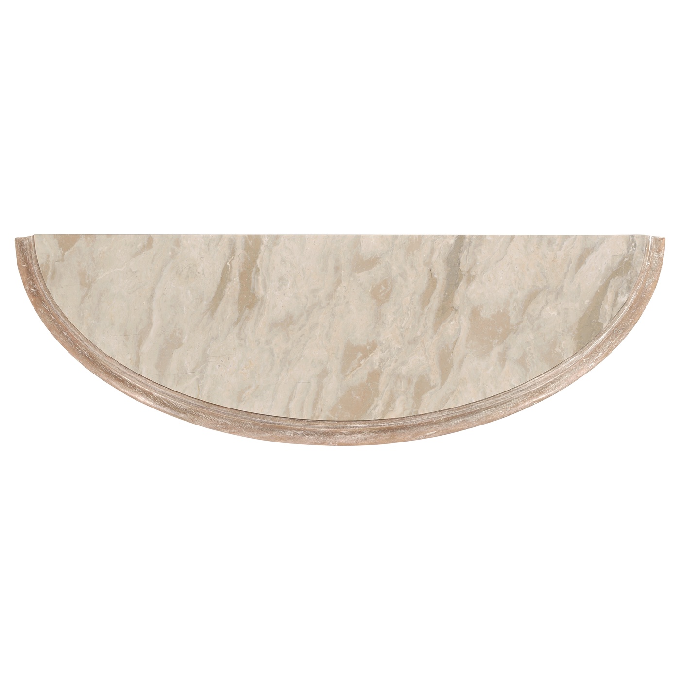 Demilune Console Table in Limed Acacia