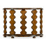 Demilune Console Table in Rustic Walnut