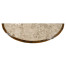 Demilune Console Table in Rustic Walnut