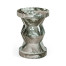 Round Geometric Faux Black & Grey Marble Wine Table