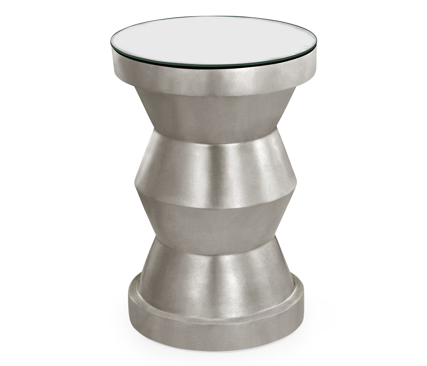 Silver-leaf gilded round wine table