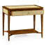 Ivory Shagreen Rectangular Sofa Table with Drawer