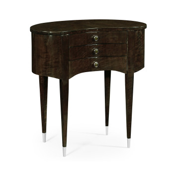 Black Eucalyptus Kidney Shaped Side Table