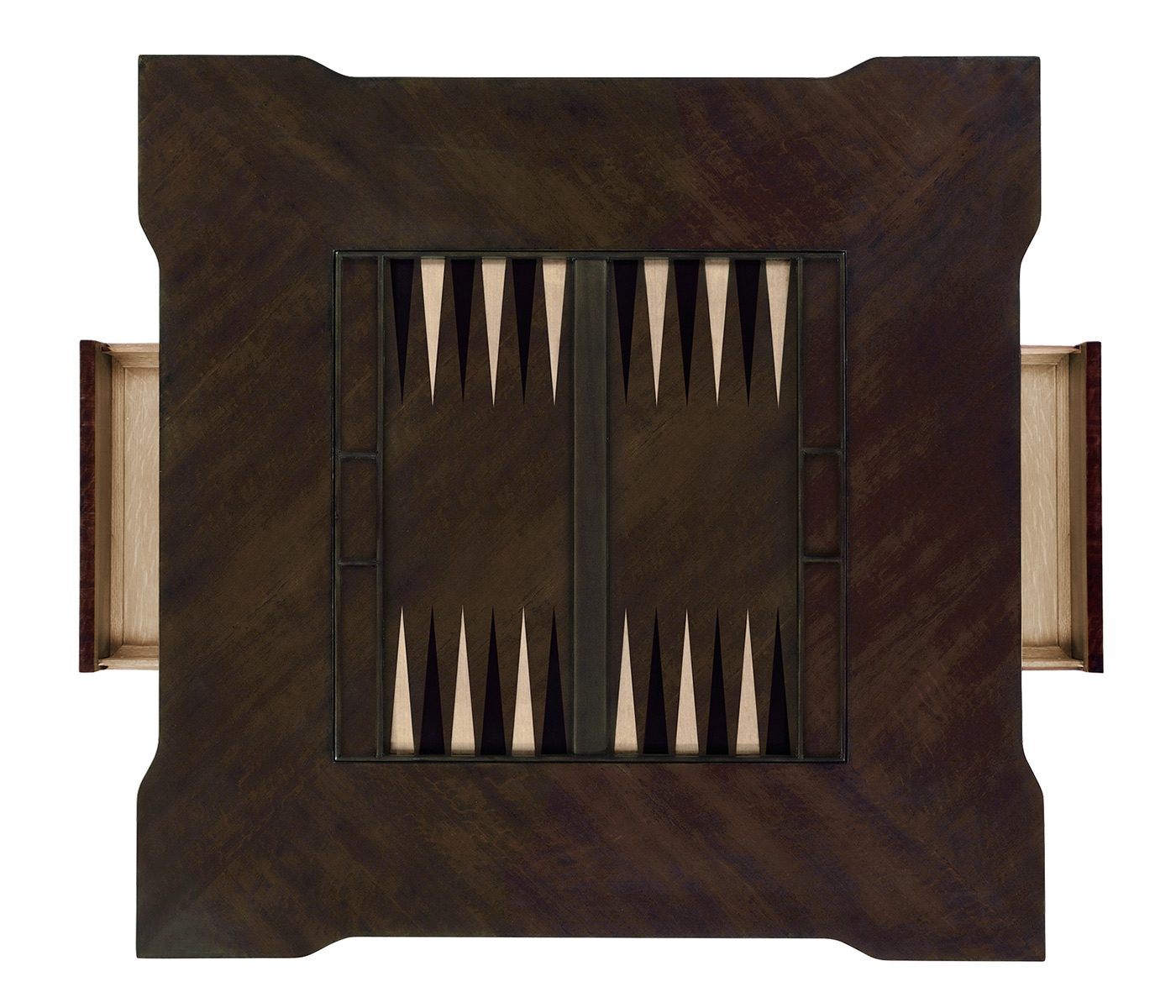 Black Eucalyptus Backgammon and Chess Table