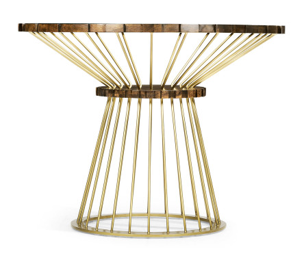 Camden Round Brass Centre Table