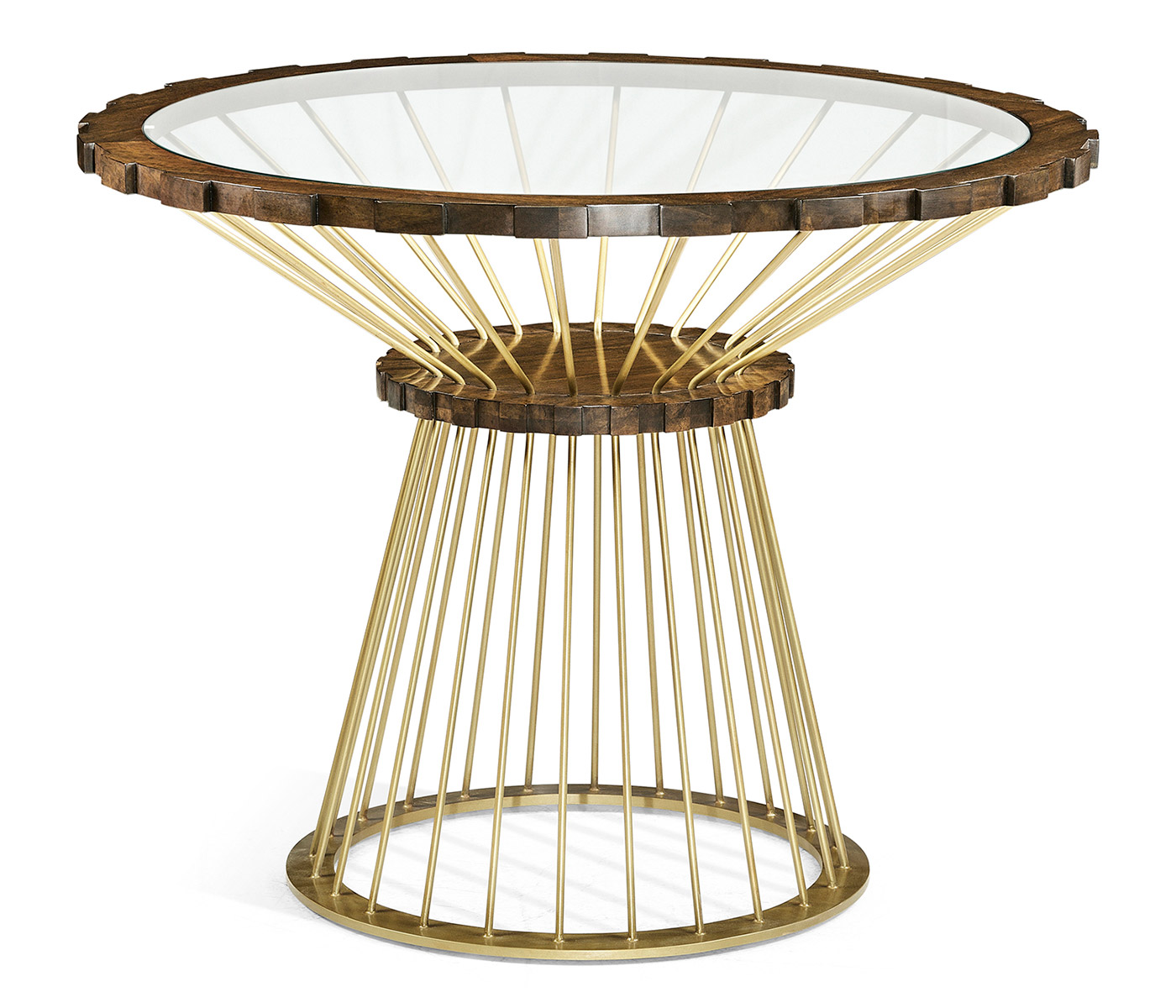 Camden Round Brass Centre Table